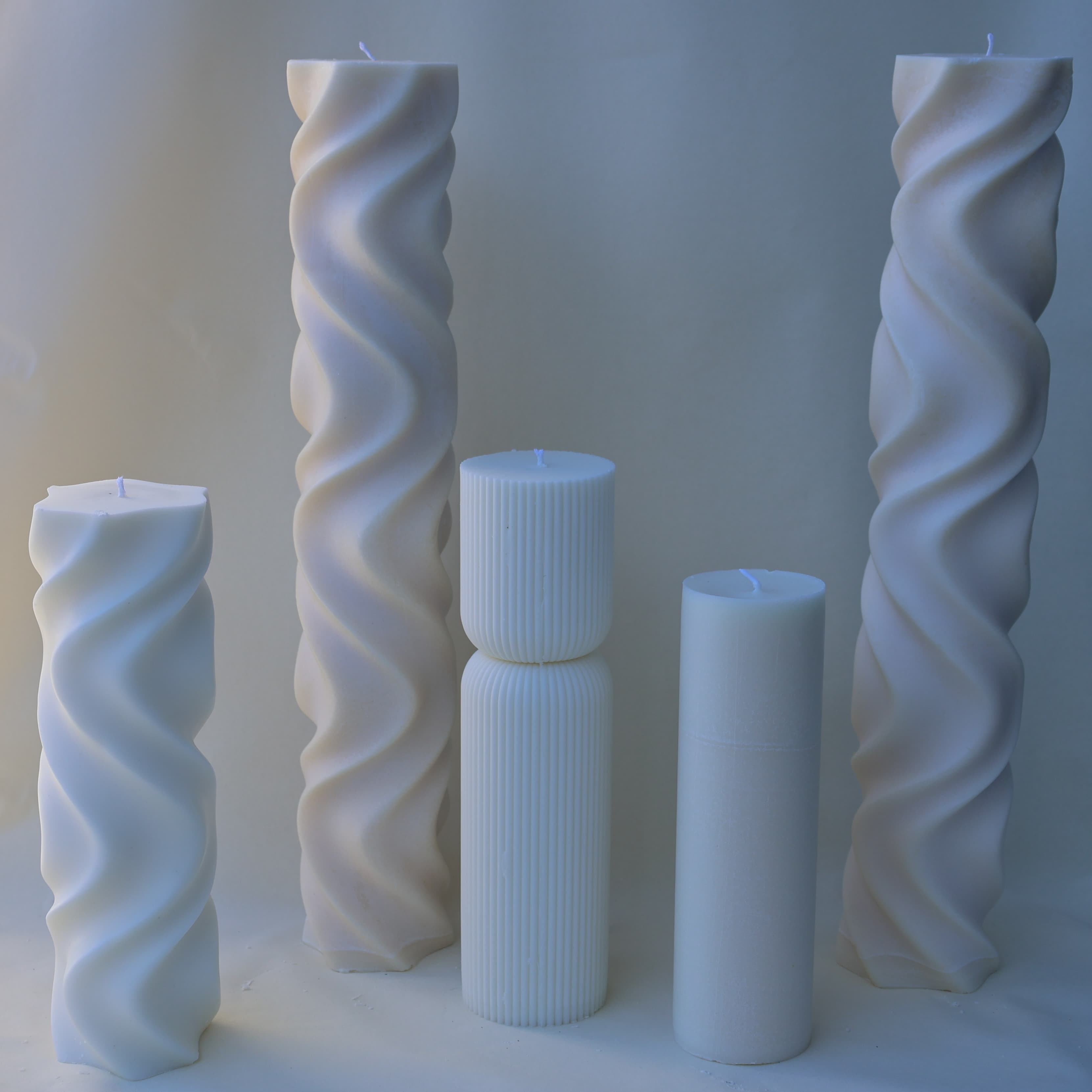 Sculptural candle group