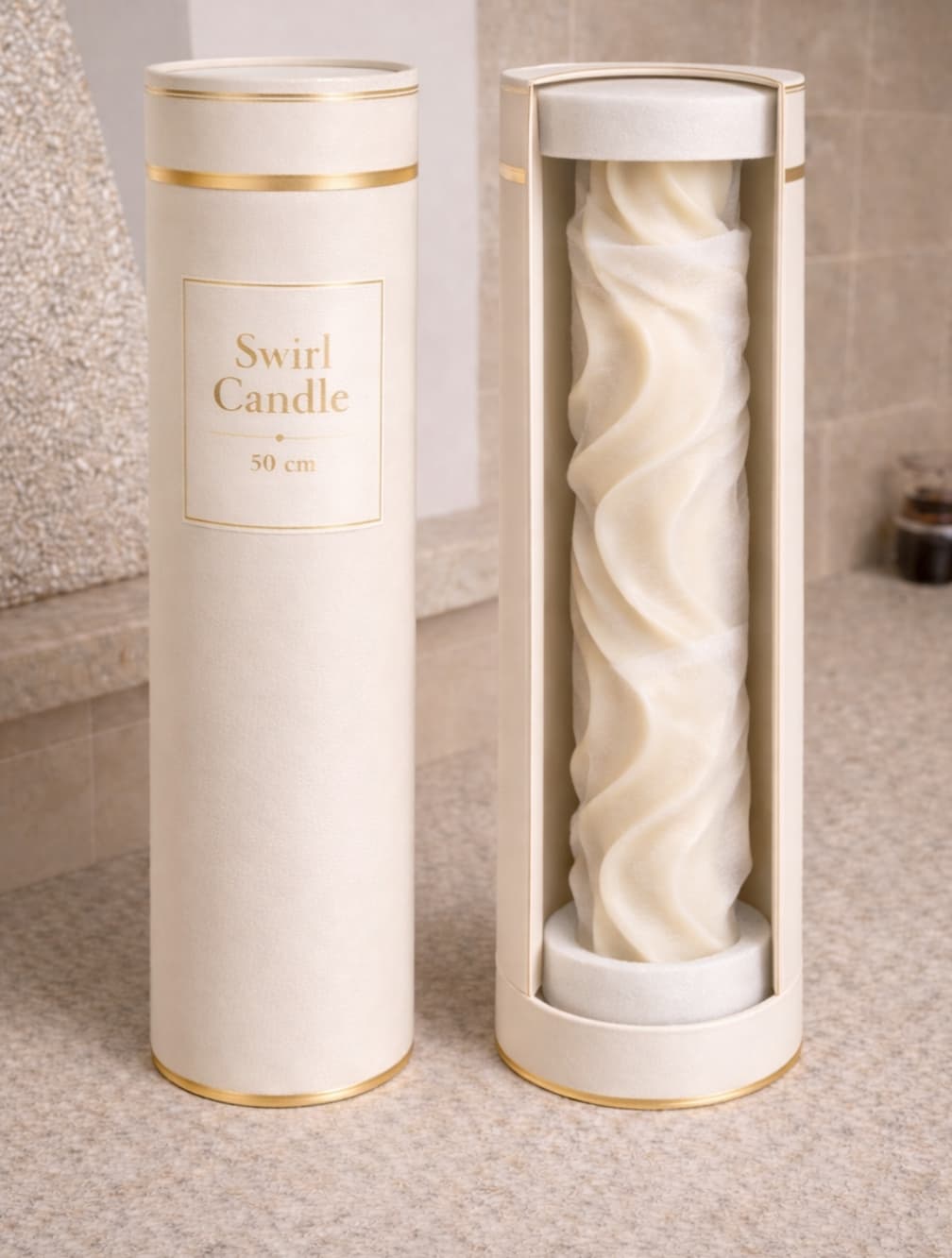 Hand-crafted wax texture detail