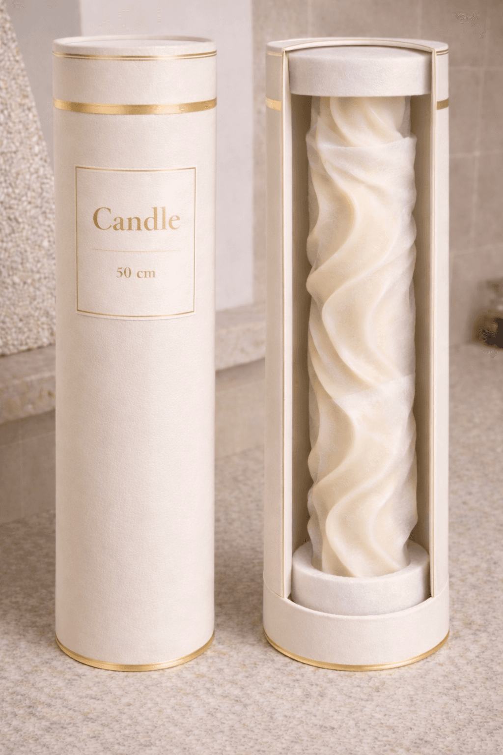 Hand-crafted wax texture detail